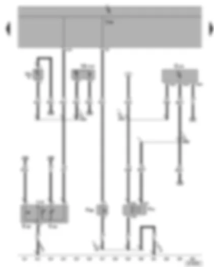 Wiring Diagram  SEAT TOLEDO 2005 - Interior monitoring deactivation switch - bonnet contact switch - interior monitoring sensor - alarm horn - luggage compartment light