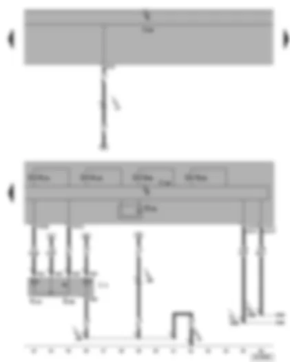 Wiring Diagram  SEAT TOLEDO 2005 - Steuergerät für ABS mit EDS/ESP - Taster für ASR und ESP - Geber 1 für Bremsdruck - Einlass- und Auslassventile für ABS vorn - Kontrollleuchte 2 für ESP und ASR - Lampe für Beleuchtung des Antriebsschlupfregelungsschalters - Steuergerät für Bordnetz