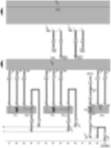 Wiring Diagram  SEAT TOLEDO 2005 - Fresh air blower - central flap control motor - air flow flap control motor - fresh air blower control unit - Climatronic control unit