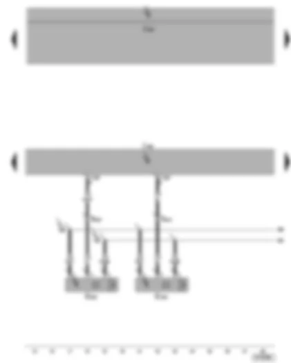 Wiring Diagram  SEAT TOLEDO 2005 - Parking aid control unit - rear left parking aid sender - centre rear left parking aid sender