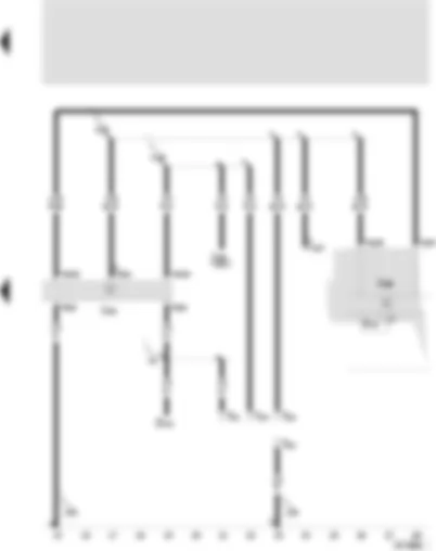 Wiring Diagram  SEAT TOLEDO 1999 - Airbag control unit - airbag indicator light