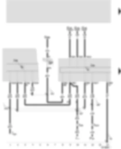 Wiring Diagram  SEAT TOLEDO 1999 - Control unit with visor for radio and navigation - instrument panel