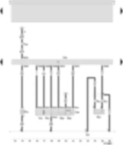 Wiring Diagram  SEAT TOLEDO 1999 - Control unit of the Motronic - admission tube temperature transmitter - plunge sensor I - gas butterfly control unit
