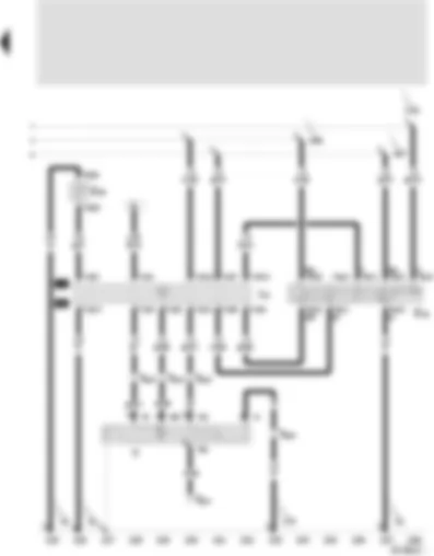 Wiring Diagram  SEAT TOLEDO 2000 - Intermittent wiper switch - intermittent wiper control - intermittent wash/wipe relay - windscreen wiper motor