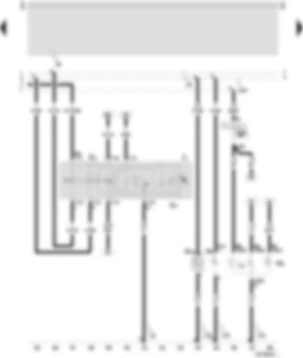 Wiring Diagram  SEAT TOLEDO 2000 - Emergency light switch - turn signal relay - warning lamp for hazard warning light system - twin filament bulb/sealed beam insert - right