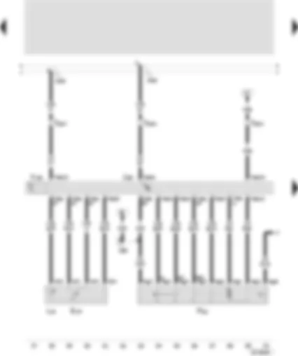 Wiring Diagram  SEAT TOLEDO 2000 - Door control unit front passenger side - electric window switch front passenger door - central locking lock unit front passenger side