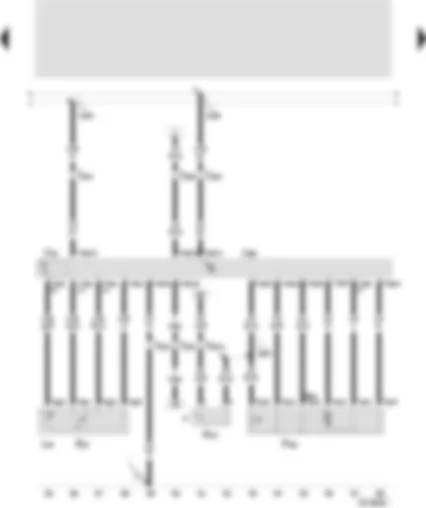 Wiring Diagram  SEAT TOLEDO 2000 - Door control unit - rear left - electric window switch - rear left (in door) - central locking lock unit - rear left