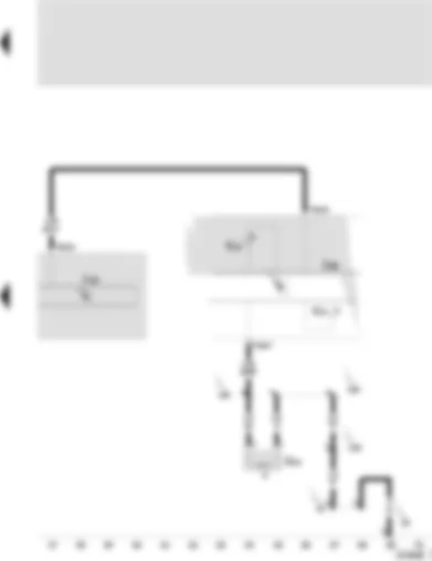 Wiring Diagram  SEAT TOLEDO 2001 - ABS with EDL control unit - control unit with display in dash panel insert - brake lining/pad wear sender front left