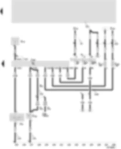 Wiring Diagram  SEAT TOLEDO 2000 - Convenience system central control unit - contact switch for anti-theft alarm/ rodent repellent system - horn for antitheft alarm
