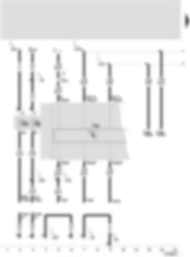 Wiring Diagram  SEAT TOLEDO 2005 - Control unit with warning lamps on the instrument panel - airbag control unit