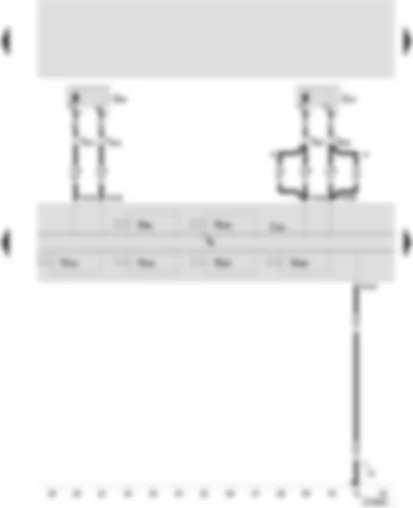 Wiring Diagram  SEAT TOLEDO 2002 - Control unit for ABS with EDS - ASR and ESP - front right wheel revolution sensor - front left wheel revolution sensor