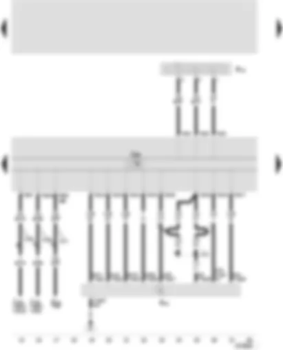 Wiring Diagram  SEAT TOLEDO 2002 - Control unit with display for radio and navigation - headphone connection - CD changer