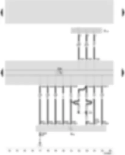 Wiring Diagram  SEAT TOLEDO 2005 - Control unit with display for radio and navigation - headphone connection - CD changer