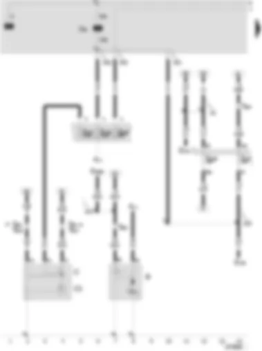 Wiring Diagram  SEAT TOLEDO 2002 - Battery - starter - alternator - voltage regulator - ignition/starter switch - X contact relief relay