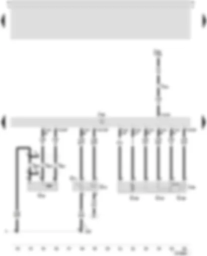 Wiring Diagram  SEAT TOLEDO 2002 - 4LV control unit (injection system) - throttle valve control unit - engine speed sender - intake manifold pressure sender