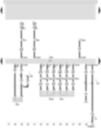 Wiring Diagram  SEAT TOLEDO 2002 - 4LV (injection system) control unit - knock sensor I - accelerator pedal position sender - accelerator pedal position sender -2-