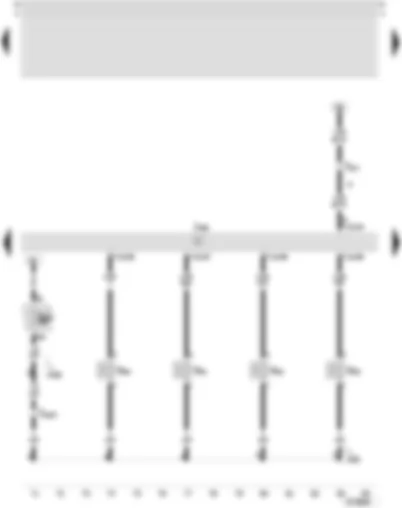 Wiring Diagram  SEAT TOLEDO 2002 - 4LV (injection system) control unit - injector - cylinder 1 - injector - cylinder 2 - injector - cylinder 3 - injector - cylinder 4