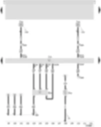 Wiring Diagram  SEAT TOLEDO 2002 - Motronic control unit - air mass meter - secondary air pump motor