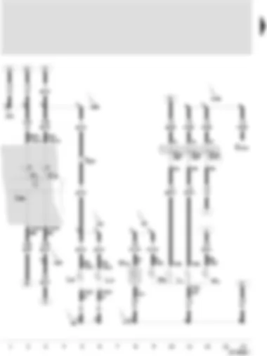 Wiring Diagram  SEAT TOLEDO 2002 - Twin filament bulb/sealed beam insert - left - rear fog light bulb - left - rear fog light bulb - right - side light bulb - left