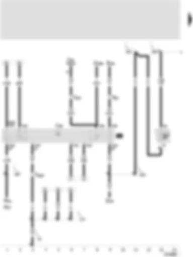 Wiring Diagram  SEAT TOLEDO 2002 - Starter inhibitor and reversing light relay