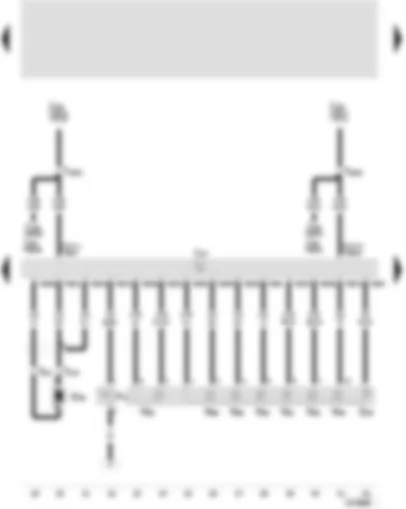 Wiring Diagram  SEAT TOLEDO 2005 - Automatic gearbox control unit - kick-down switch - gearbox speed sender - gearbox oil temperature sender