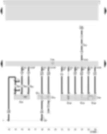 Wiring Diagram  SEAT TOLEDO 2005 - 4LV control unit (injection system) - throttle valve control unit - engine speed sender - intake manifold pressure sender