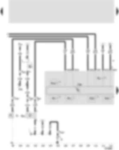 Wiring Diagram  SEAT TOLEDO 2003 - Control unit with display in dash panel insert - oil pressure switch - speedometer sender - oil pressure warning buzzer - alternator warning lamp