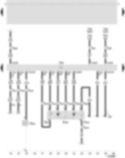 Wiring Diagram  SEAT TOLEDO 2005 - Diesel direct injection system control unit - fuel temperature sender - modulating piston movement sender - fuel shut-off valve - metering adjuster