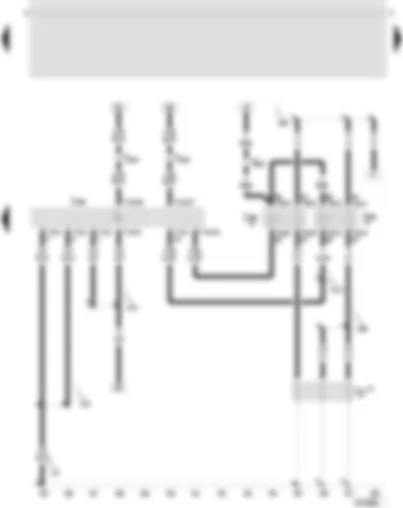 Wiring Diagram  SEAT TOLEDO 2005 - Diesel direct injection system control unit - low heat output relay - high heat output relay - coolant heating elements