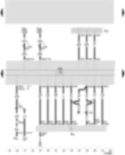 Wiring Diagram  SEAT TOLEDO 2005 - Control unit with display for radio and navigation - headphone connection - CD changer