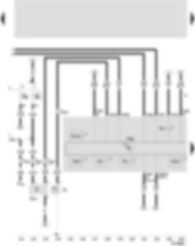 Wiring Diagram  SEAT TOLEDO 2005 - Control unit with display in dash panel insert - oil pressure switch - speedometer sender - buzzer/gong - alternator warning lamp
