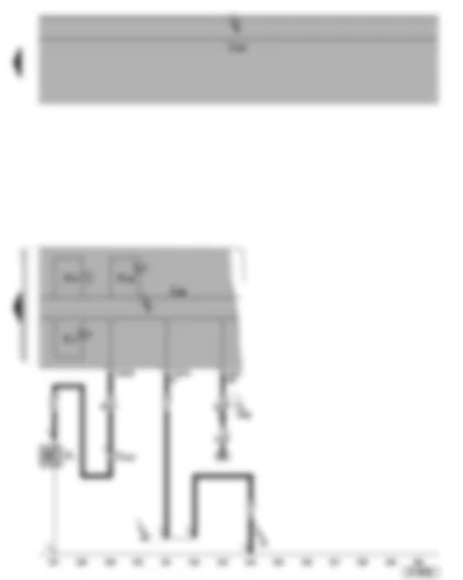 Wiring Diagram  SEAT TOLEDO 2006 - Dash panel insert - oil pressure switch - oil pressure warning lamp - oil level warning lamp - buzzer and gong