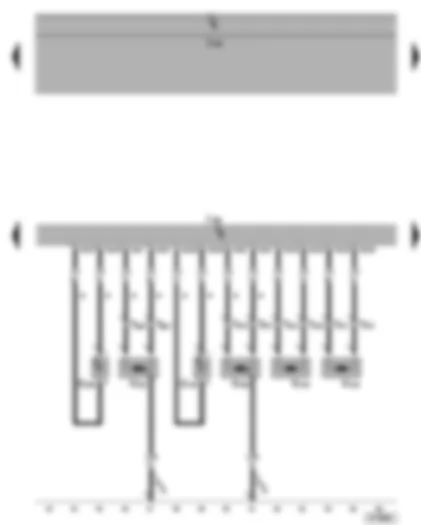 Wiring Diagram  SEAT TOLEDO 2006 - Airbag control unit - rear side airbag crash sensors - belt tensioner igniter - curtain airbag igniter
