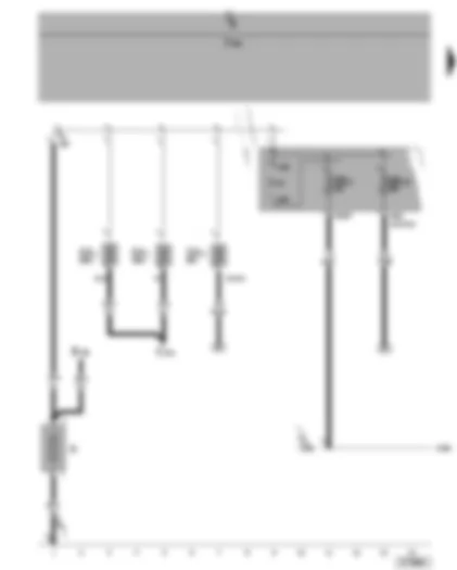 Wiring Diagram  SEAT TOLEDO 2005 - Terminal 30 voltage supply relay - battery
