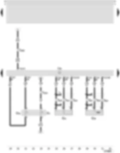 Wiring Diagram  SEAT TOLEDO 2006 - Simos control unit - coolant temperature sender - engine speed sender - knock sensor 1