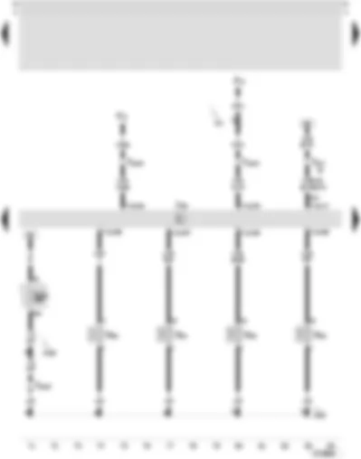 Wiring Diagram  SEAT TOLEDO 2006 - Simos control unit - injector - cylinder 1 - injector - cylinder 2 - injector - cylinder 3 - injector - cylinder 4