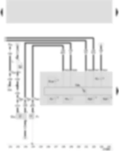 Wiring Diagram  SEAT TOLEDO 2006 - Control unit with display in dash panel insert - oil pressure switch - speedometer sender - oil pressure warning buzzer - alternator warning lamp