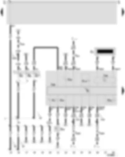 Wiring Diagram  SEAT TOLEDO 2006 - Control unit with display in dash panel insert - immobilizer reader coil - driver side belt switch - lights switched on warning buzzer