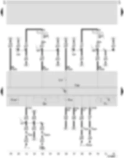 Wiring Diagram  SEAT TOLEDO 2006 - Control unit with display in dash panel insert - rev. counter - trailer operation warning lamp - reserve fuel warning lamp - oil level and oil temperature sender