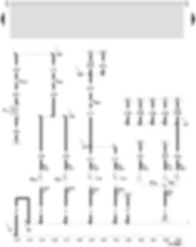 Wiring Diagram  SEAT TOLEDO 2006 - Reversing light switch - rear right turn signal bulb - left reversing light bulb - right reversing light bulb - right brake and tail light bulb - rear left and right fog light bulbs