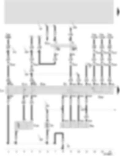 Wiring Diagram  SEAT TOLEDO 2006 - Fresh air blower switch - fresh air and air recirculation flap switch - fresh air and air recirculation warning lamp - fresh air regulator illumination bulb - potentiometer for temperature selection rotary knob