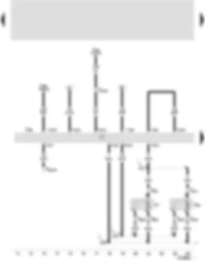 Wiring Diagram  SEAT TOLEDO 2006 - Radiator fan control unit - radiator fan - radiator fan on right