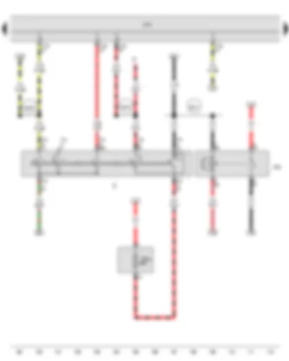 Wiring Diagram  SEAT TOLEDO 2013 - Ignition/starter switch - Terminal 15 voltage supply relay