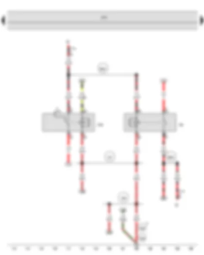 Wiring Diagram  SEAT TOLEDO 2013 - X-contact relief relay - X contact relief relay 2