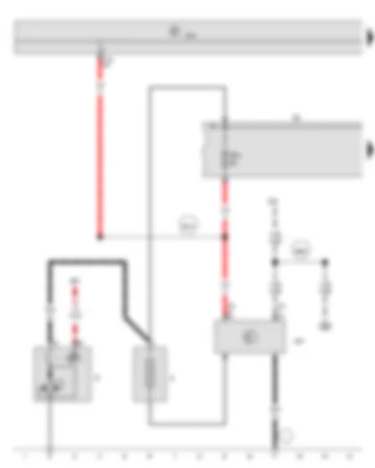 Wiring Diagram  SEAT TOLEDO 2013 - Battery - Starter - Battery monitor control unit - Fuse holder A
