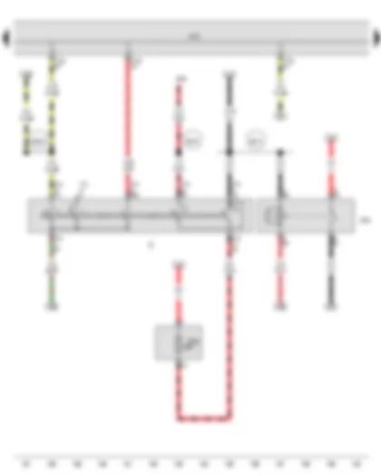 Wiring Diagram  SEAT TOLEDO 2013 - Ignition/starter switch - Terminal 15 voltage supply relay