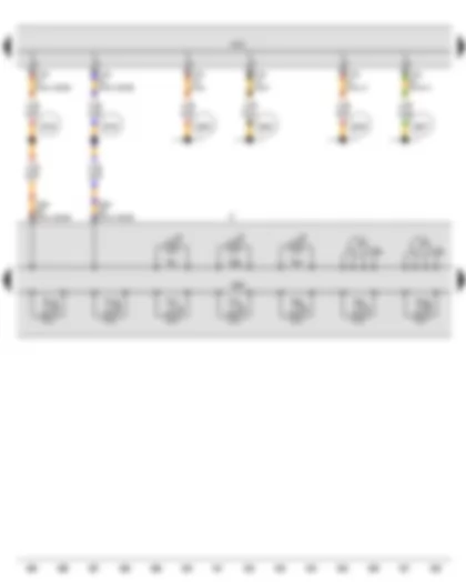 Wiring Diagram  SEAT TOLEDO 2013 - Coolant temperature gauge - Rev. counter - Dash panel insert