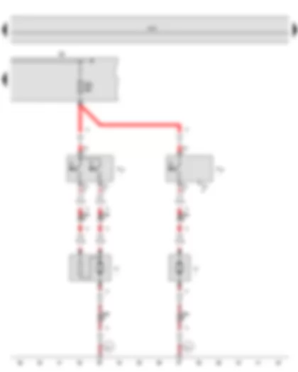 Wiring Diagram  SEAT TOLEDO 2013 - Radiator fan thermal switch - Fuse holder A - Radiator fan