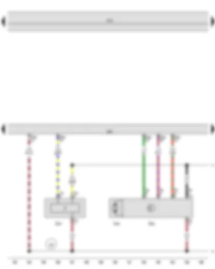 Wiring Diagram  SEAT TOLEDO 2013 - Fuel pressure sender - Position sender for charge pressure positioner - Engine control unit - Charge pressure positioner