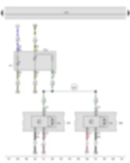 Wiring Diagram  SEAT TOLEDO 2013 - Headlight range control regulator - Left headlight range control motor - Right headlight range control motor